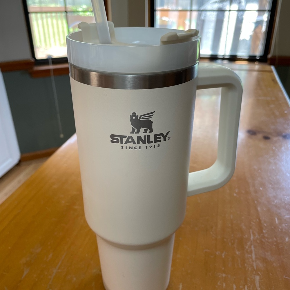 Stanley Cream/Off White Tumbler with Handle